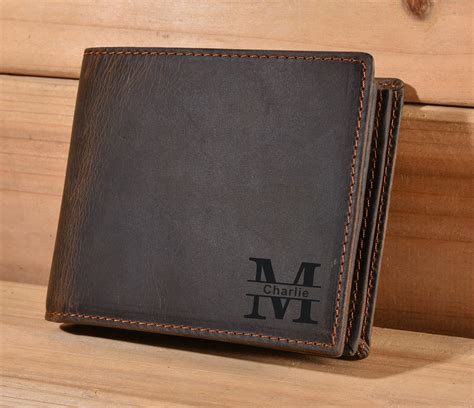 mens wallet monogram|engraved wallets for men.